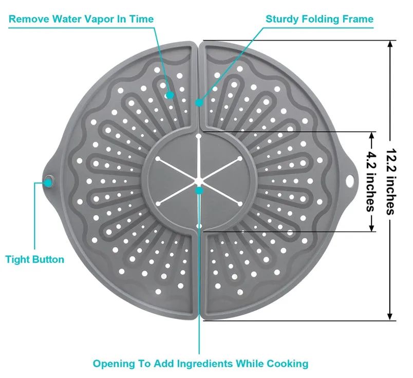 Katlanabilir Silikon Yağ Sıçrama Kapağı
