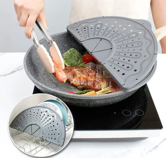 Katlanabilir Silikon Yağ Sıçrama Kapağı